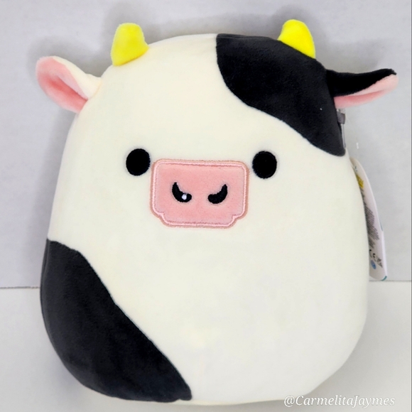 CLOVER 🐂 2021 O.G. Black & White Bull Cow Original Squishmallow for Cows NWT - Picture 1 of 9